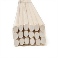 Vente en gros de tiges en bois, longueur 48 pouces, diamètres de 3,2 mm à 22,2 mm, directement de l'usine, idéales pour la fabrication de meubles, le bricolage et le jardinage