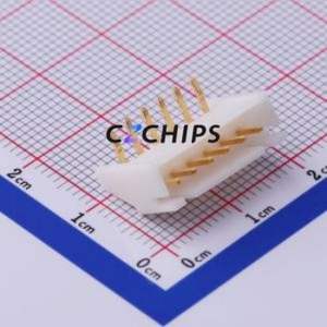 S6B-XH-A-GU Wire-to-Board Pin Header Bent Lead Through Hole,P=2.5mm Connector 1x6P 2.5mm Right Angle Insert XH - Product Image 1