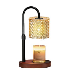 Lampe à bougie parfumée en cire fondante de luxe léger, petite veilleuse créative en bois massif, <span class=keywords><strong>intensité</strong></span> réglable pour table de chevet - Product Image 5