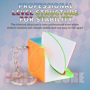 Cubo Mágico de Alta Calidad de 3.5CM, Mini Llavero con Forma de Hoja de Arce <span class=keywords><strong>Penrose</strong></span>, Cubo Mágico Esférico Marusenko 3x3, Juguetes Antiestrés, Juego de Cubos para Llavero - Product Image 5