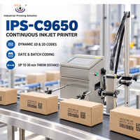 Codeur à jet d'encre continu IPS-C550 CIJ, imprimante à jet d'encre CIJ, imprimante à jet d'encre continu, hauteur d'impression de 3 à 30 mm, codage de codes QR, de codes-barres et de données séquentielles