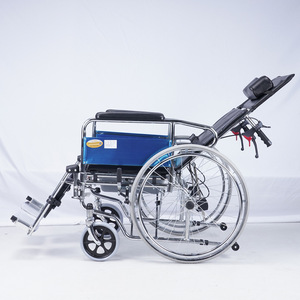 Fenghe Manual Wheelchair Steel Aluminum Alloy <b>Reclining</b> Commode Seat Mobility Aid for Elderly - Product Image 5