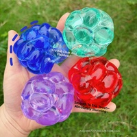 Balle anti-stress en plastique transparente, style Xiaohongshu, faite à la main, malléable, jouet anti-stress, article en gros très vendu