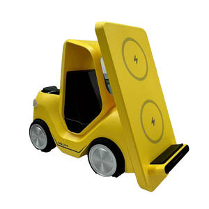 JEDI Fashion Shape 15W Multifonctionnel Charge Rapide Chariot Élévateur Support Mobile Type <span class=keywords><strong>Voiture</strong></span> <span class=keywords><strong>Chargeur</strong></span> Sans Fil Avec Veilleuse - Product Image 2