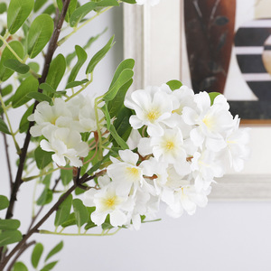 Xiaomei <b>Artificial</b> Plum Blossom Single <b>Stem</b> Plastic Silk Flower High Simulation Home Decor Spring Decoration - Product Image 2