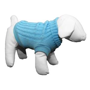 Pull pour animaux de compagnie Db Elegant en coton épais côtelé à col, motif uni, taille XS, vêtements pour chats et chiens de petite et moyenne taille - Product Image 5