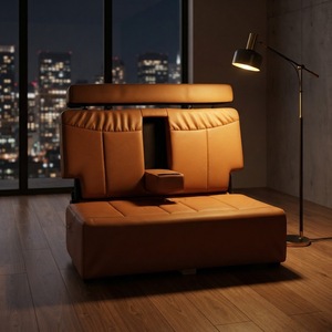 Asiento de coche de carreras de cuero personalizable al por mayor, con respaldo reclinable y convertible a cama plana, para <span class=keywords><strong>camper</strong></span>, sofá modificado - Product Image 1