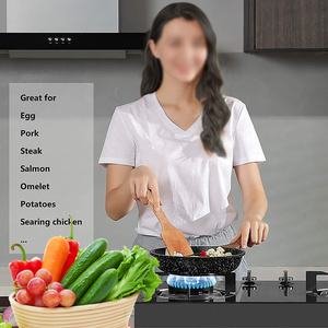 Fabricante 5 capas de aluminio clásico granito Sartenes Antiadherentes Chef tortilla tortitas huevo sartén con mango de baquelita - Product Image 3