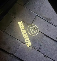 Projecteur d'angle LED style BRABUS avec logo et effet ombre fantôme pour Mercedes Benz Classe G G500 G63, étanche, adaptable