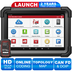 Launch X431 Pro3 Apex OEM Topoloji Haritalama ECU Kodu CANFD DoIP 55+ Servisli Kablosuz Teşhis Tarama Cihazı DBScar VII ile - Product Image 4