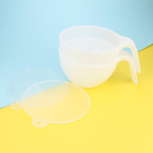Transparent White Mixing Bowl With Handle Plastic Dishwasher <b>Safe</b> Baking Pastry <b>Tools</b> - Product Image 4