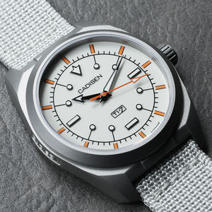 <span class=keywords><strong>CADISEN</strong></span> 2026 Nuevo Reloj Mecánico para Hombre con Movimiento MIYOTA8215, Caja de Acero Inoxidable, Correa de Lona, Resistente al Agua 10 Bar - Product Image 1