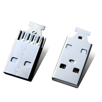Connecteur Micro Usb de haute qualité, connecteur Usb a noir, sac en polyéthylène, appareil électrique à Air, femelle Usb 3.0, soudure PBT 5V, 1000 pièces