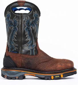 2024 produttore personalizzato all'ingrosso tacco inverno Unisex <span class=keywords><strong>stivali</strong></span> da <span class=keywords><strong>Cowboy</strong></span> taglia 35-48 piedi quadrati pelle PU <span class=keywords><strong>stivali</strong></span> Western da uomo - Product Image 2