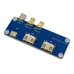Raspberry <span class=keywords><strong>Pi</strong></span> Micro HD zu HD Modul Raspberry <span class=keywords><strong>Pi</strong></span> 5 Kompatibel mit 4B Dual 4K Ausgang - Product Image 3