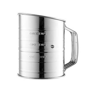 Wholesale Hand Crank Stainless Steel Baking Sifter 3 Cup <b>Flour</b> for Powdered Sugar with Strainer - Product Image 2