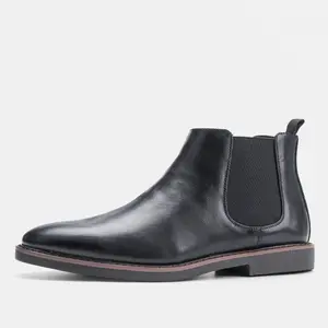 Мужские ботинки челси, оптовая продажа, осенняя черная классическая обувь, классические винтажные ботильоны в британском стиле, ботинки челси для мужчин