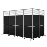 Cloisons de bureau modernes en aluminium pliables et flexibles, murs de séparation mobiles pour usage extérieur et cuisine