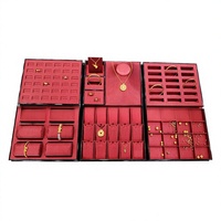 Plateau à bijoux noir finition dorée, style chinois traditionnel, doublure en soie, pour rangement de bagues, plateau de présentation pour diffusion en direct, modèle