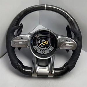 Volante de Fibra de Carbono DOS para <span class=keywords><strong>Mercedes</strong></span> Benz W204 W212 CLA GLA 45 C63 CLS63 E550 <span class=keywords><strong>AMG</strong></span> R231 <span class=keywords><strong>SL</strong></span> SLK350 <span class=keywords><strong>Amg</strong></span> Gt <span class=keywords><strong>63</strong></span> - Product Image 6