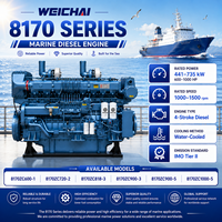 Alle Modelle der Weichai 8170 Serie Schiffsantriebsdieselmotoren 600-1000 PS für Passagierfähre, Schlepper und Ingenieurfahrzeuge