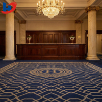 Alfombra de Gran Formato con Logotipo Personalizado HENGJIU, Alfombra para Hoteles con Identidad de Marca, Tufted, PP/Nylon, Base Antideslizante, Clase B1 Ignífuga, en Rollo