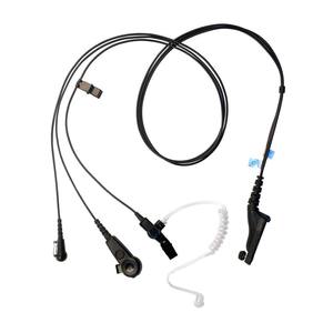 Kit de Auricular Inalámbrico de 3 Hilos PMLN5097 Negro con Micrófono de Solapa y PTT <span class=keywords><strong>Oculto</strong></span> para Radios MOTOTRBO GP328D P8200 - Product Image 4