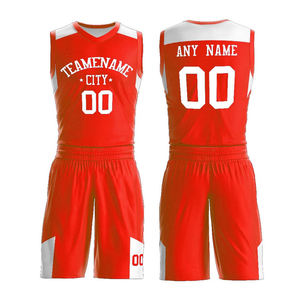 Tenues de basketball personnalisées unisexes en mesh respirant, ensembles de maillots réversibles à impression numérique, t-shirts en twill avec broderie et séchage rapide - Product Image 4