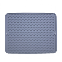 Grand dessous-de-plat carré en silicone, résistant à la chaleur et imperméable, épais, antidérapant, pour plats et tasses chauds de cuisine