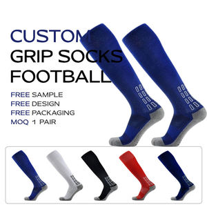 ถุงเท้ากีฬา Bilu Free Design & Samples พร้อมพื้นผิวกันลื่นพิเศษ - สำหรับวิ่ง ฟุตบอล ซอคเกอร์ ผลิตจากผ้าฝ้ายผสม - Product Image 1