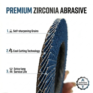 Disco Abrasivo a Lamelle in Zirconia ad Alte Prestazioni 125mm <span class=keywords><strong>per</strong></span> Lucidatura e Levigatura di Metallo e Acciaio Inossidabile - Product Image 6