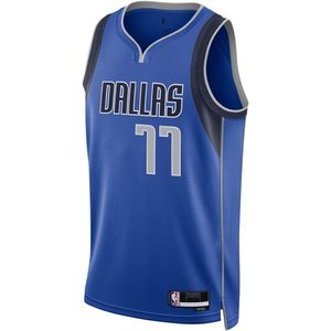 Dallas Mavericks Luka Doncic Youth Blue Icon Edition Swingman Jersey Boys 8-20 Vêtements de basket-ball à col en V qui évacuent l'humidité - Product Image 2