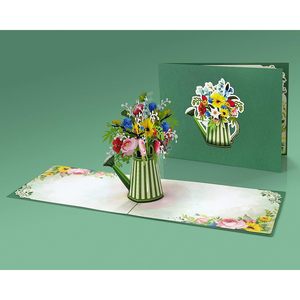 Watering Can Pop up Birthday Card 3D Flowers Greeting Card with Die Cutting & <b>Matte</b> <b>Varnishing</b> for Women Wife Mum Valentine - Product Image 4