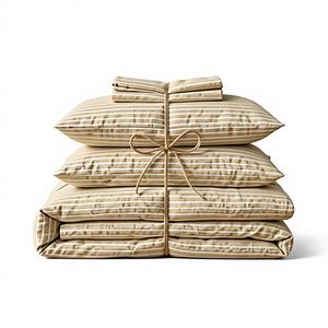 Juego de Sábanas Premium de Tamaño Twin, Tejido Moderno de Poliéster y Algodón Lavado, Sábana Plana, Sábana Ajustable y Fundas de Almohada, Duraderas y Cómodas - Product Image 1