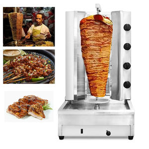 2023, superventas, máquina de Shawarma, fabricación de productos cárnicos eléctricos, <span class=keywords><strong>cuchillo</strong></span> Mach kebab, <span class=keywords><strong>cuchillo</strong></span> de hoja, 8 quemadores, máquina de shawarma de gas con - Product Image 5