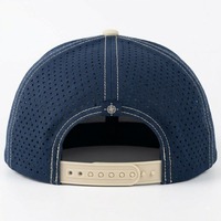 Gorra de running impermeable personalizada para hombre, gorra de golf de 5 paneles, gorra deportiva de alto rendimiento con orificios cortados a láser, gorra de béisbol perforada tipo trucker