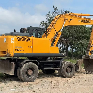 Usato 21 tonnellate <span class=keywords><strong>HYUNDAI</strong></span> 210W-7 escavatore ruote usate macchine edili <span class=keywords><strong>HYUNDAI</strong></span> 210W-7 in magazzino - Product Image 1