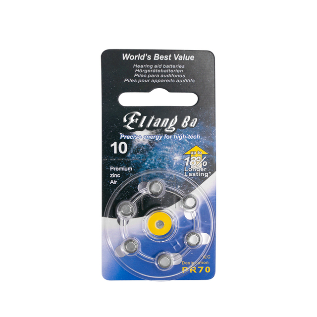 New Zinc Air Hearing Batteries A10 10A ZA10 10 S10 PR70 for Deaf-aid