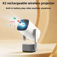 Projecteur K2 CRT transfrontalier jusqu'à 1080P HD WIFI 3D intégré pour cinéma maison, camping en plein air, portable