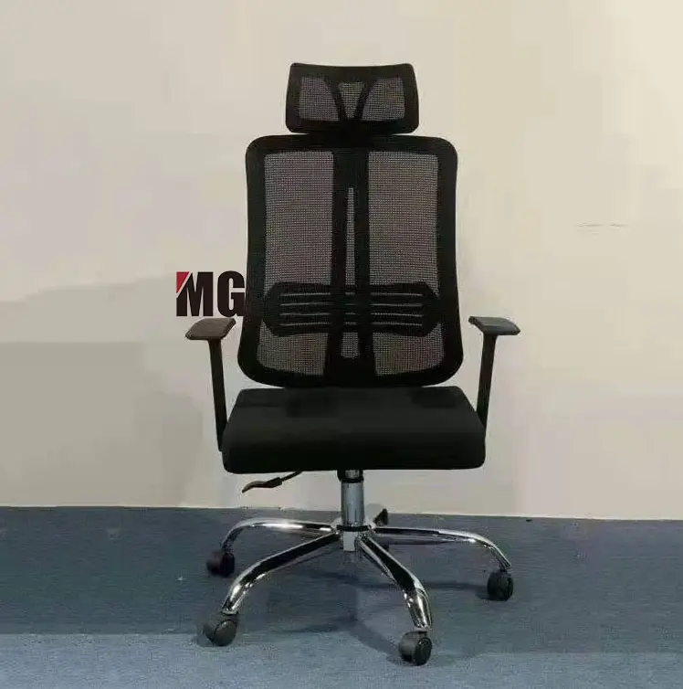 Fabricante OEM sillas giratorias para ordenador cómodo precio de malla silla de oficina ergonómica ejecutiva con reposacabezas