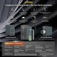 Système de filtration d'eau sans réservoir à osmose inverse sans pompe 200G pour usage domestique, autonettoyant, grand débit, purificateur d'eau