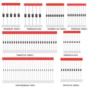 Kit de Diodos Rectificadores Schottky 100/200PCS 1N4007 1N4148 1N5408 1N5819 1N5822 1N4001 1N4004 1N5404 FR107 FR207 de Conmutación Rápida - Product Image 6