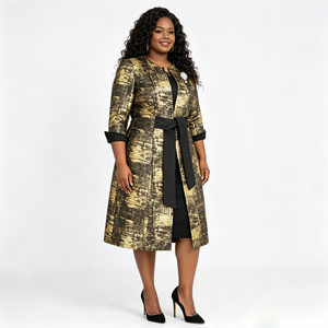 Ventes directes du fabricant, costumes longs pour femmes, mode africaine, robes d'église, tailles plus, ensembles 2 pièces pour femmes - Product Image 1