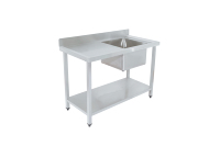 Buffet Poêle Table Type Restaurant Un Bol Évier De Cuisine Utilisé Table D'évier En Acier Inoxydable