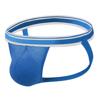 Jockstrap athlétique pour homme avec ceinture de 3 cm |   Sous-vêtements pour hommes en coton doux et élastique, ceinture en maille tissée 180G, 90% nylon, 10% élasthanne, poche