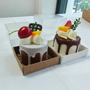 折り畳み式結婚式カスタム段ボール送料お弁当バーガーロングフラワー石鹸紙箱茶透明窓付き - Product Image 1
