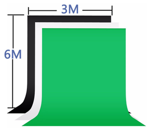 3*6m 100% 棉照片背景纸照片背景摄影背景3*6M绿色色键 - Product Image 6