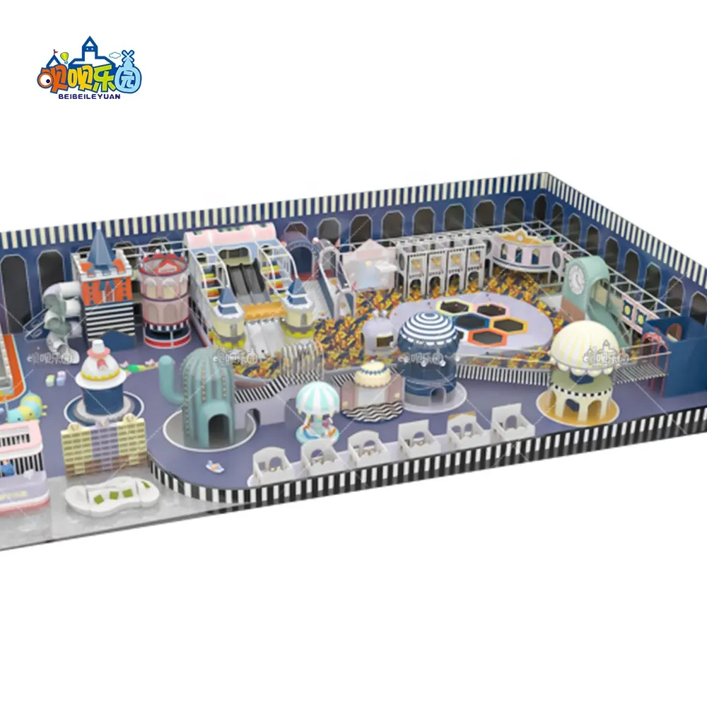 Equipo de juego suave para niños Parque de atracciones Juego de Casa de juegos interior Equipo de patio interior para la venta