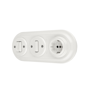 Porcelain Frames for Retro Wall <strong>Switch</strong> and Socket,ceramic Covering for <strong>Vintage</strong> <strong>Light</strong> <strong>Switch</strong> - Product Image 3