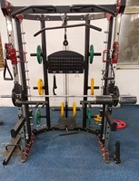 Appareil de musculation commercial multifonctionnel avec câble, rack de squat, machine Smith et fonction d'entraînement dynamique pour salle de sport